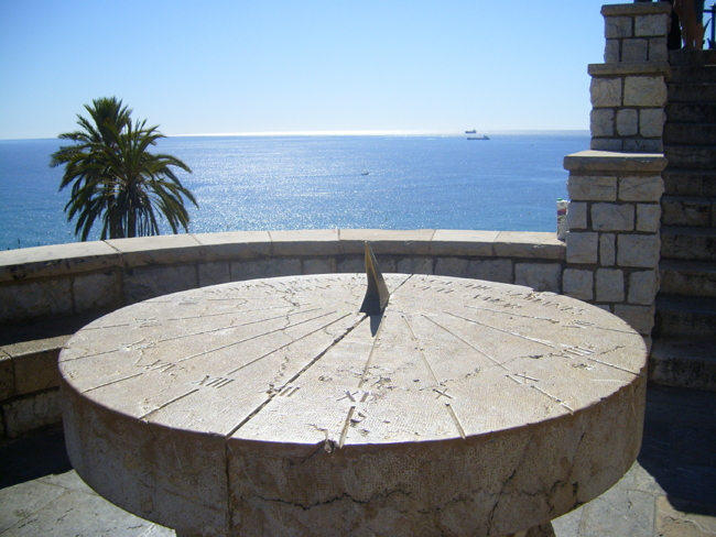 Large stone sundial in Tarragona