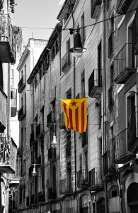 Catalan flag Girona by Keith Ellwood